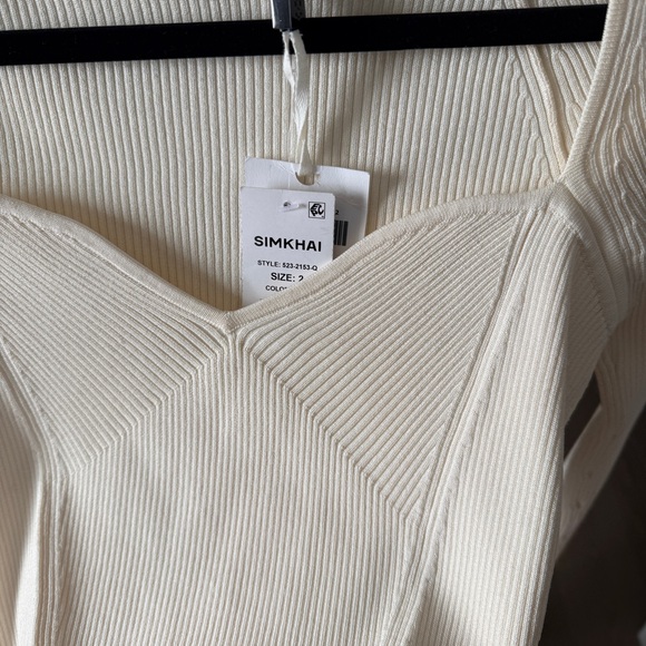 SIMKHAI Giuliana Sweetheart Knit Top - Picture 6 of 10